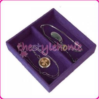 Large Capacity Purple Noble Jewelry Box Storage Case w Lock New