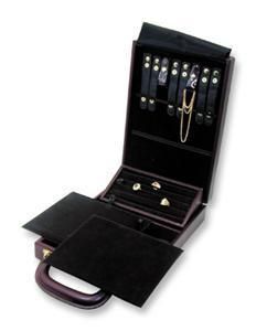 Jewelry Travel Carrying Attache Case Comb Lock Display