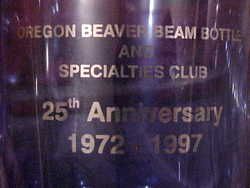 of 4 Jim Beam Oregon Centennial Mini Beaver Backbar