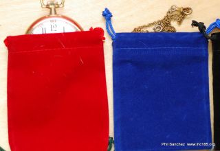 Velvet Pouches for Storage and Safety Pocket Watch Wrist Watches