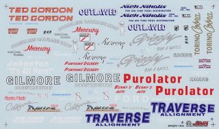  Logo Sheet Racing Sponsors Fender Logos Traverse Gilmore 1935