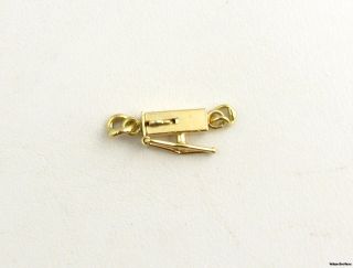 Box Clasp Slide Latch Findings Yellow 14k Gold Jewelry Making Repair 2