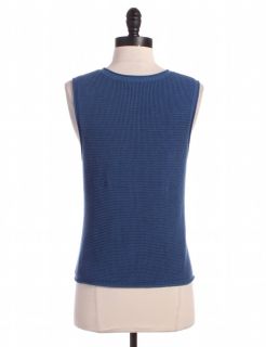 Jill Cobalt Blue Knit Vest Sz M Top