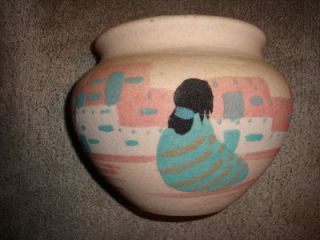 Indian Sand Art Ceramic Wall Planter South Western