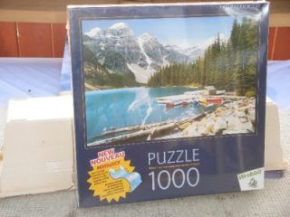 New 1000 Pieces Puzzle Lake Moraine Alberta Canada