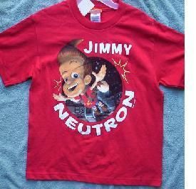 Jimmy Neutron Boys s s Red T Shirt Size 10 12 New