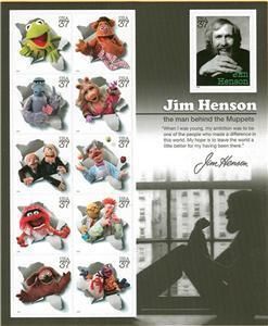 Jim Henson The Muppets Sheet Mint US 37c Stamps 3944