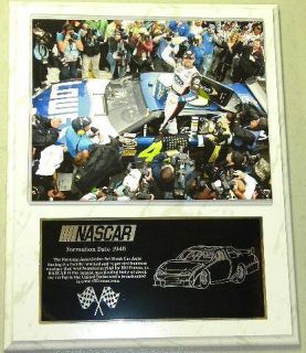 Jimmie Johnson 12 x 15 Custom NASCAR Racing Plaque