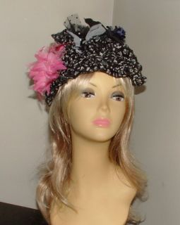 New Derby Casual Church Vintage Hand Decorated Style Hats