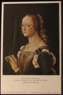 Art Lady of Rank St Justina of Padua by Montagna Vienna Wien Antique