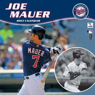 Joe Mauer Minnesota Twins 2013 12x12 Player Wall Calendar