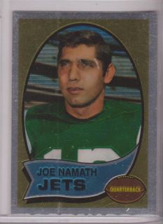1996 Topps Chrome Commemorative Joe Namath 1970 New York Jets