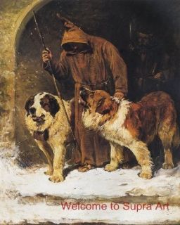 St Bernards to The Rescue John Emms Repro Oil