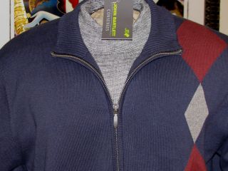 Mens Sweater by John Bartlett Consensus NWTs Size Medium Navy Retails