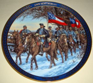 Set John Paul Strain Gallant Men of The Civil War Commemorative Plates