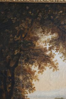 Richard Wilson RA c1780 Claudian Landscape Antique Oil Painting EX