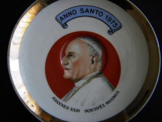 Commemorative Catholic Plate Pope Johannes John XXIII