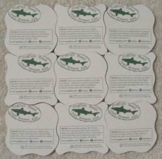 Dogfish Head Beer Set of 9 New Puzzle Coasters Fun Facts Micro Brew