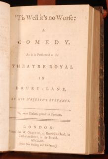 1795 Wheel Fortune Comedy Richard Cumberland