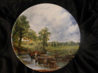 Vintage Bavaria Jaeger Gold Crown E R Germany THE HAY WAIN John Constable Plate  