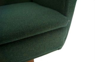 Danish Mid Century Modern Teak Wool Upholstery Vintage Sofa Convertible Daybed  