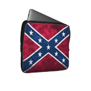 Confederate Flag Neoprene Laptop Sleeve 