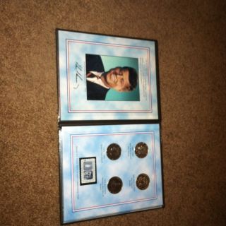John F Kennedy Commemorative Half Dollar And Stamp Collection  