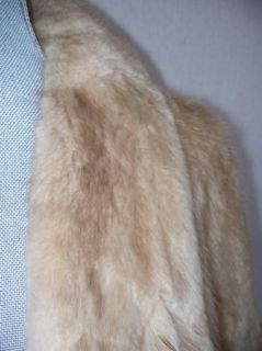 Vintage MacDougall's Taupe Blonde Mink Fur Wrap Shrug Soft Mint Cond One Owner  
