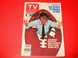 TV Guide Magazine January 8 1983 John Madden NFL  