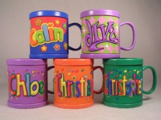 My Name Mug Cup 'Christian' Soft Colorful Orange New  