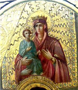 RARE 19c Russian Antique Icon Saint John of Damascus Gold  