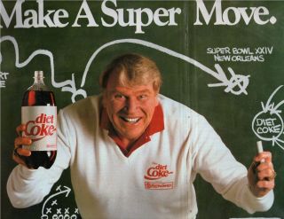 John Madden Diet Coke 1989 Magazine Print Ad B  