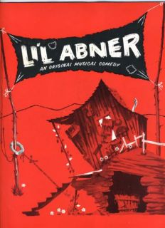 Li'L Abner Souvenir Program Playbill Peter Palmer Julie Newmar 1957  
