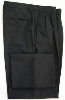 John Miller Executive Mens Gray Pleated Wool Dress Pants Slacks 34x29 Excellent  