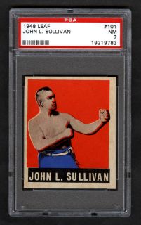 John L Sullivan 1948 Leaf 101 PSA 7 Near Mint Boxing  
