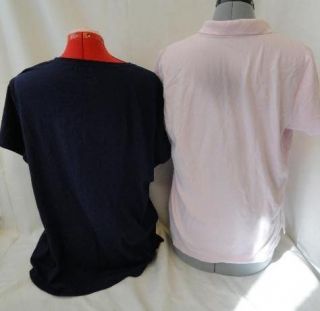 Lot of 2 Hanes St Johns Bay Womens Clothing Tops Classic Fit Polo X Large  