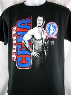 John Cena HLR WWE Red Black Authentic T Shirt Youth Sizes  