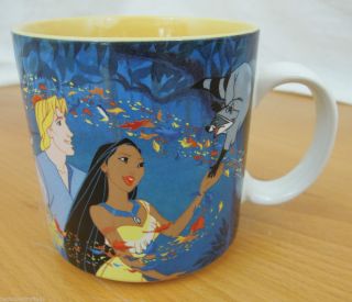 Disney's Pocahontas Coffee Cup Mug Animated Movie Souvenir John Smith Disney  