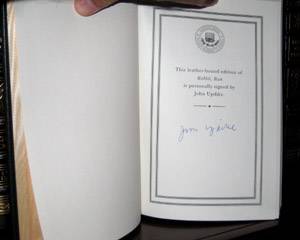 Easton Press John Updike Signed Leather Book "Rabbit Run" Mint Condition  