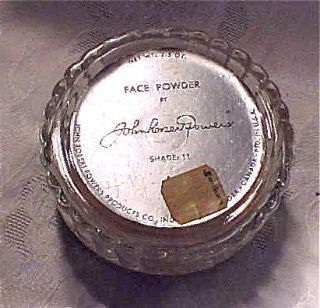 Vintage John Robert Powers Glass Powder Jar  