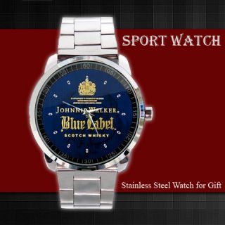 New Johnnie Walker Blue Label Scouth Whisky Sport Metal Watch  
