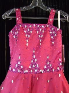 Tiffany Girls Pageant Dress Style 4091006 Fuschia Size 10 More Dresses Too  