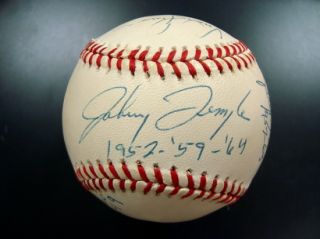 1950's 1960's Reds Greats Signed Baseball w Inscriptions  