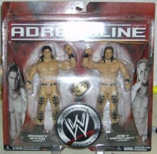 WWE Adrenaline 19 MNM Joey Mercury Johnny Nitro John Morrison Belt Jakks  
