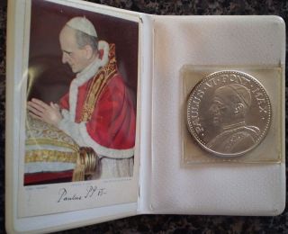 Pope Paulus VI Vatican Coin Medal Book  