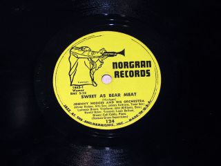 78 RPM Johnny Hodges Sweet as Bear Meat Norgran NM  