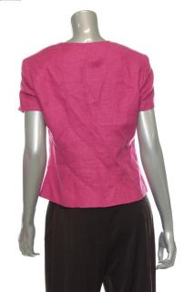 Jones New York Collection Ladies Womens 6 Linen Blazer Jacket Blossom Solid Sale  