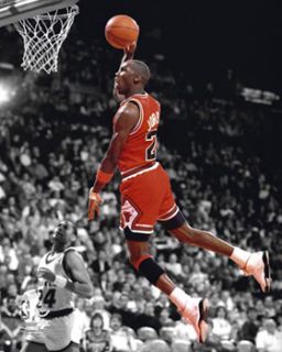 Michael Jordan Spotlight 1990 Air Jordan V Chicago Bulls Classic Poster Print  