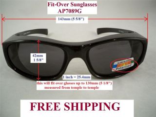 Polarized Fit Over Sunglasses Goggles Shield 7089 New  