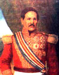 1864 Guatemala Republic Rafael Carrera Large Silver Peso Crown  